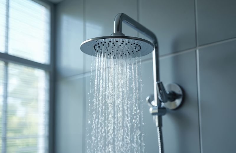 Rain Showerhead in a Contemporary Setting